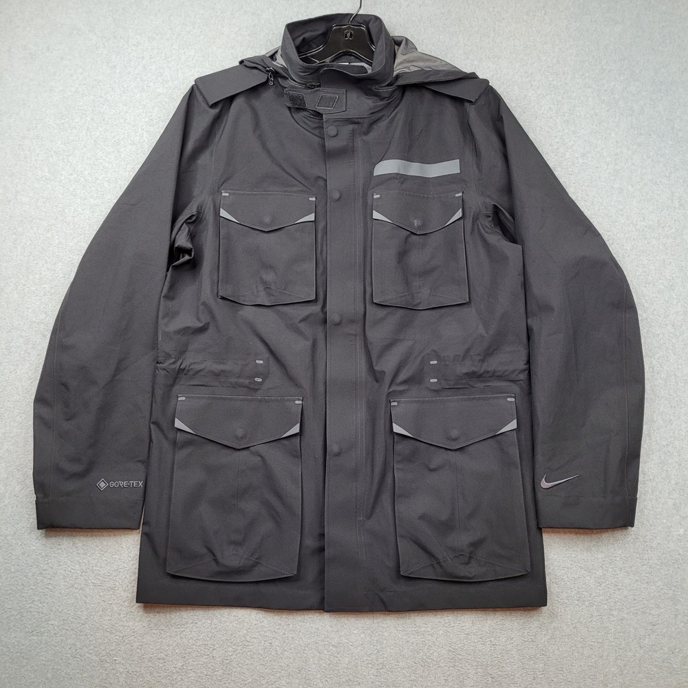 Nike Gore-Tex M65 Jacket Mens Small Black Waterproof Field Coat CQ7653-010